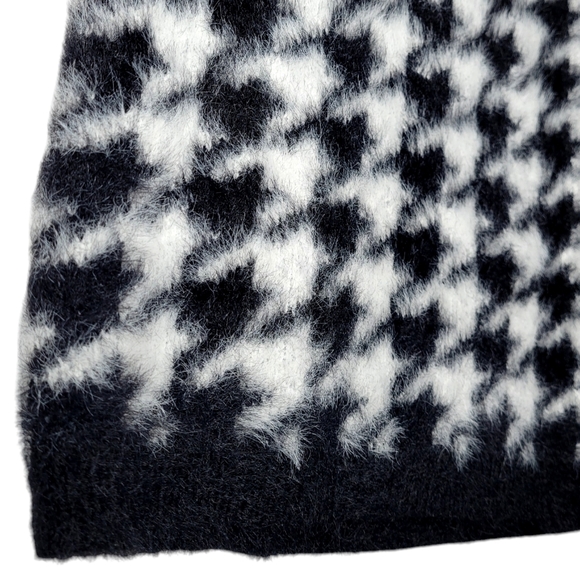 Fashion Nova Women's Houndstooth Mini Skirt Black White Size Small Black White - Picture 4 of 8